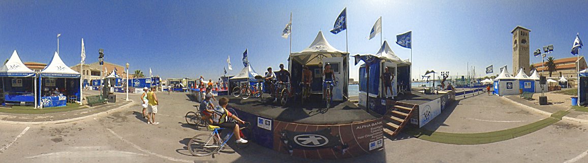 Panorama of the Olympic games 2004, 8 - 11 August 2003, Rhodes Town Photo Image of Rhodes - Rodos - Rhodos island, Greece