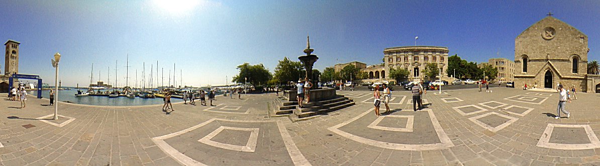 ''7, Martiou'' square, ''Evagelismos'' church, Mandraki, Rhodes Town Photo Image of Rhodes - Rodos - Rhodos island, Greece