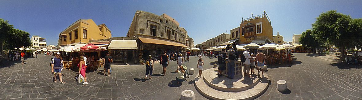 ''Evreon martiron'' square, ''The small fountain'', Rhodes Old Town Photo Image of Rhodes - Rodos - Rhodos island, Greece