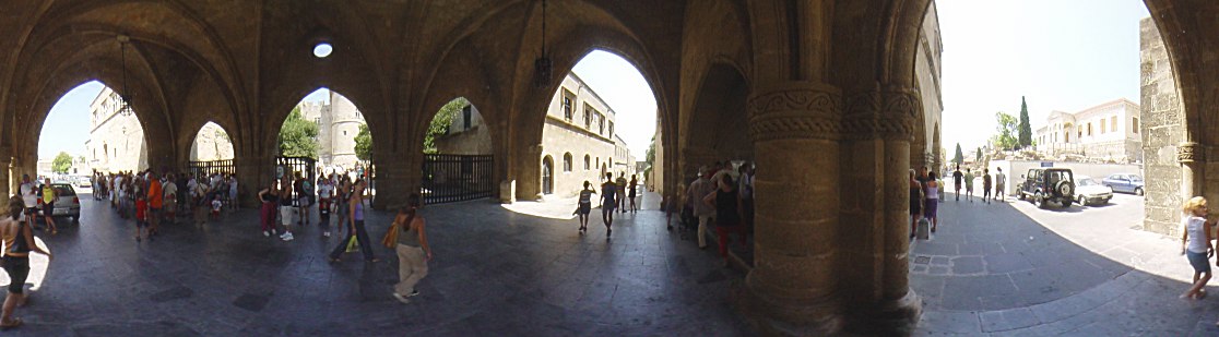 ''Ippoton'' street & the Grand Master's Palace entrance, Rhodes Old Town Photo Image of Rhodes - Rodos - Rhodos island, Greece