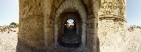 One of the 11 Gates of Rhodes Old town, this is ''Thalasini'' gate, also called kolona., Rhodes Old Town