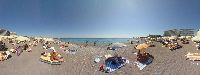 Rodos, the beach in front of Aquarium, Rhodes Town