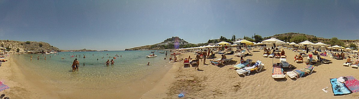 Lindos beach, Lindos Photo Image of Rhodes - Rodos - Rhodos island, Greece