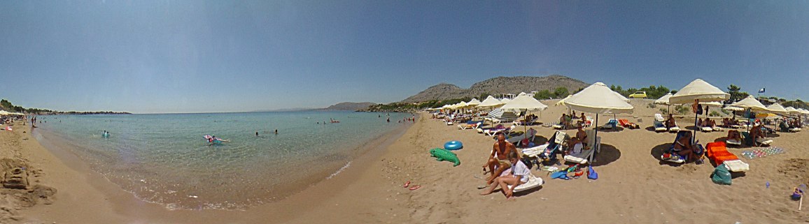 Pefkoi (Pefkos) beach, Pefki Photo Image of Rhodes - Rodos - Rhodos island, Greece