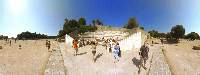 The Acropolis of Rhodes town with the amphitheater and the ancient stadium, Rhodes Town