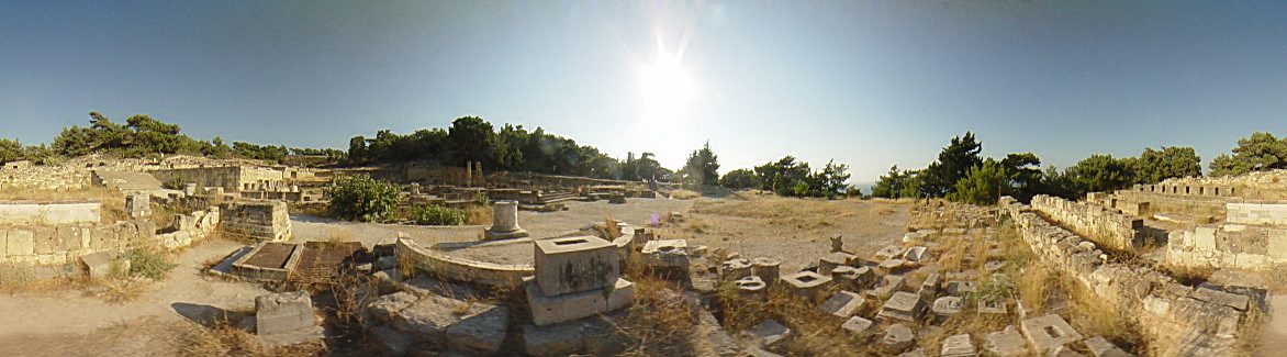 Ancient Kamiros. agora square, Ancient Kamiros Photo Image of Rhodes - Rodos - Rhodos island, Greece