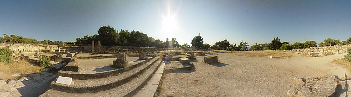 Ancient Kamiros, agora square - Ancient Kamiros