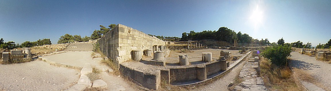 Ancient Kamiros, sanctuary dedicated to the Gods and heroes of Kamiros, Ancient Kamiros Photo Image of Rhodes - Rodos - Rhodos island, Greece